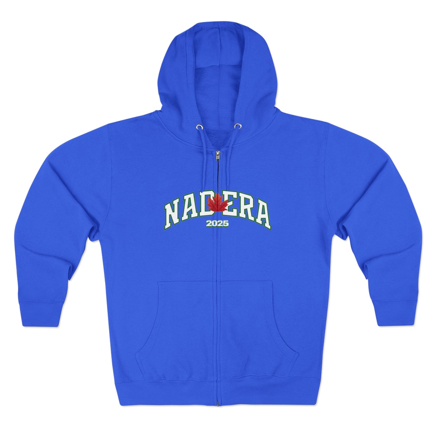 Cozy Unisex Zip Hoodie with Nadera Leaf Design